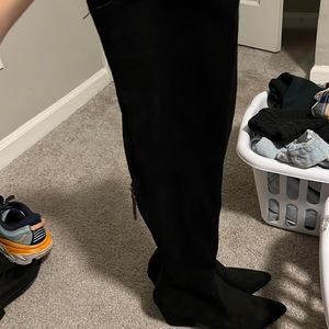 Black High Heel Over The Knee Boots